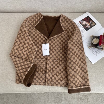 Reversible Cardigan In Wool Celine Ss2022