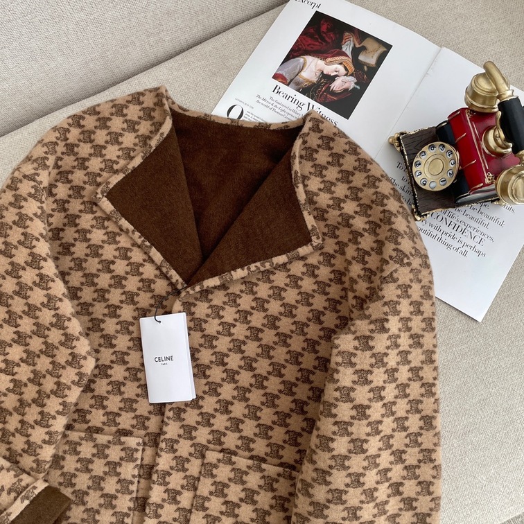 Reversible Cardigan In Wool Celine Ss2022