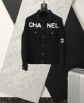 Jacket Denim Chanel Logo Lung