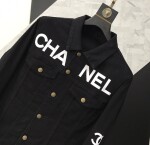 Jacket Denim Chanel Logo Lung