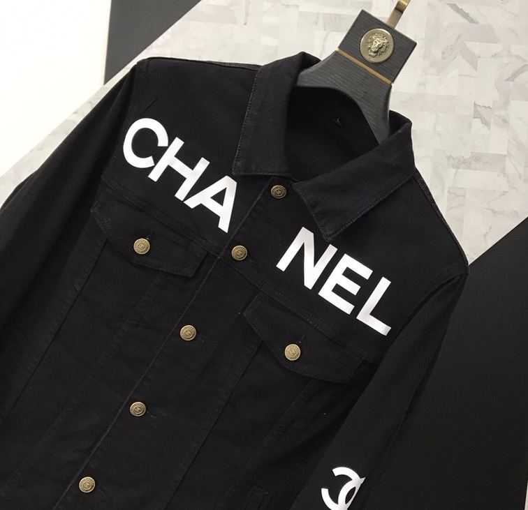 Jacket Denim Chanel Logo Lung