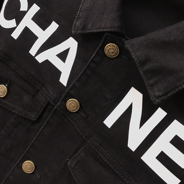 Jacket Denim Chanel Logo Lung
