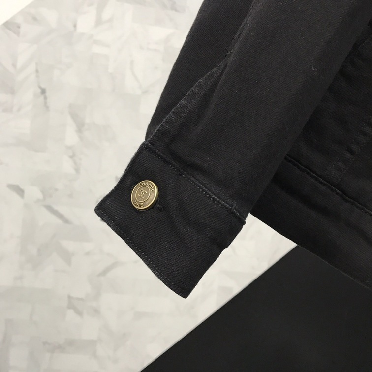 Jacket Denim Chanel Logo Lung