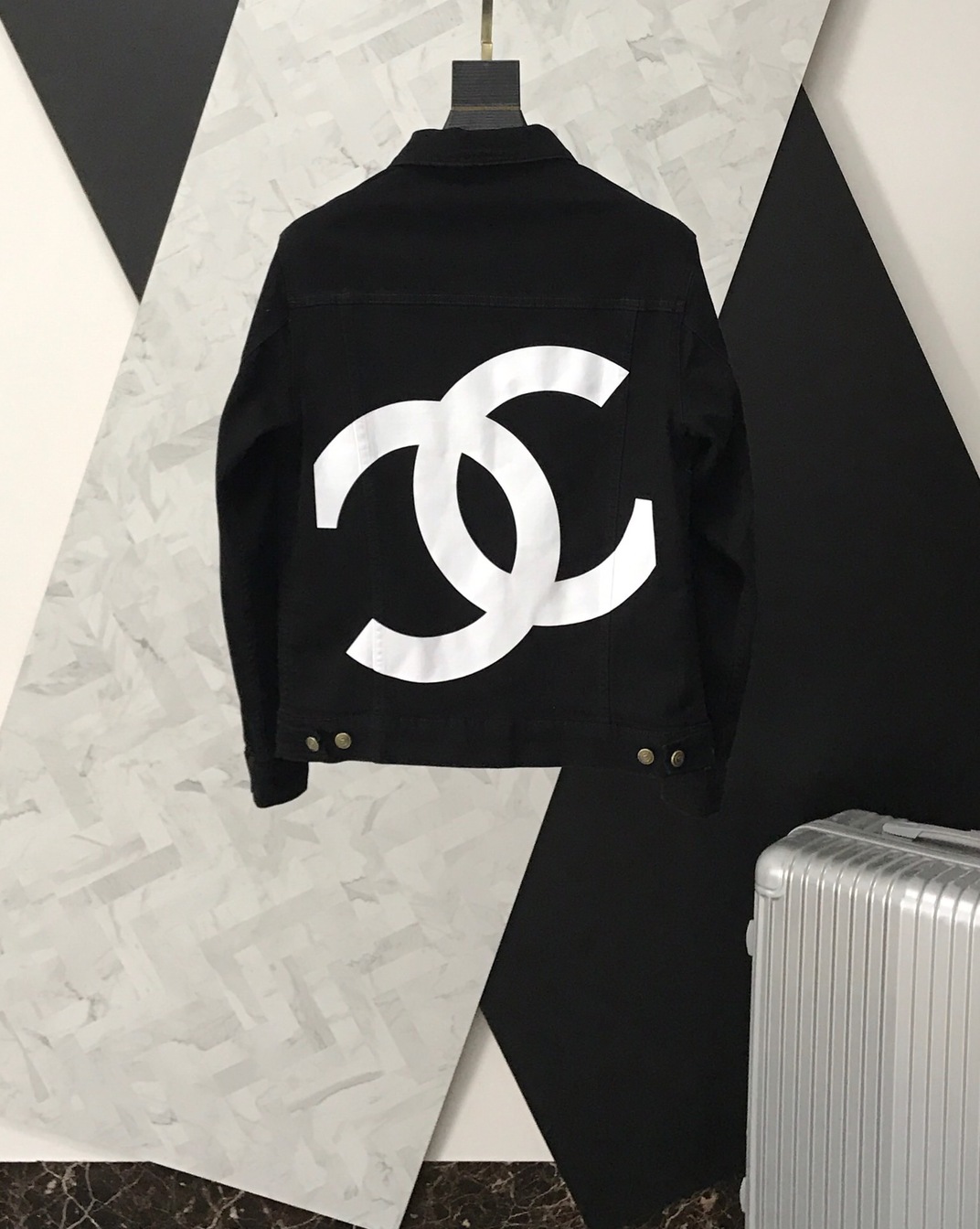 Jacket Denim Chanel Logo Lung