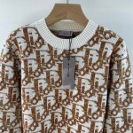 Sweaters Len Dior Hoa Tiet Logo Oblique