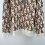 Sweaters Len Dior Hoa Tiet Logo Oblique
