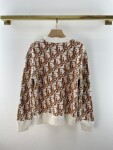 Sweaters Len Dior Hoa Tiet Logo Oblique