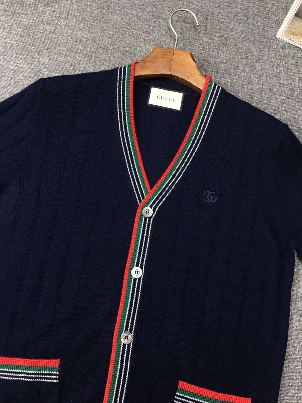 Cardigan Gucci Co Vien 3 Mau Cotton