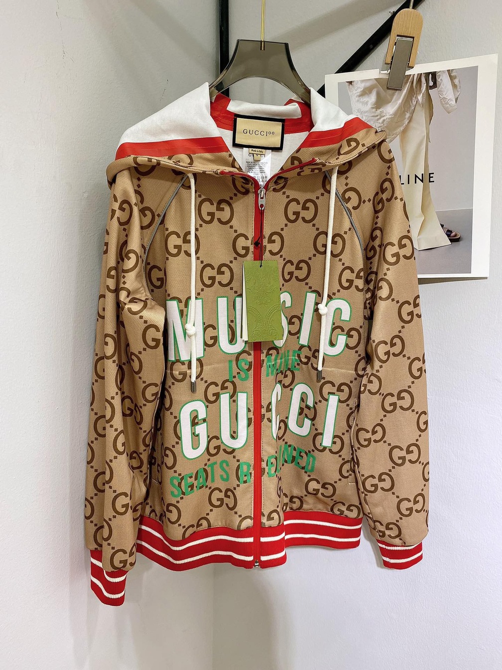 Set Hoodie Zip Jogger Gucci Music Is Mine