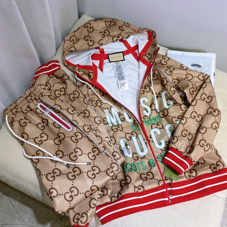 Set Hoodie Zip Jogger Gucci Music Is Mine