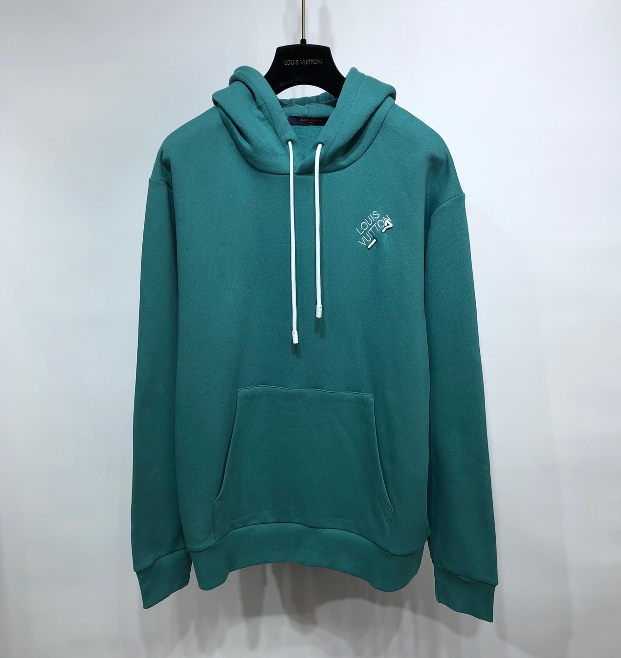 Hoodie Lv Embroidered Signature Ss2022