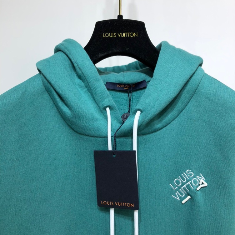 Hoodie Lv Embroidered Signature Ss2022