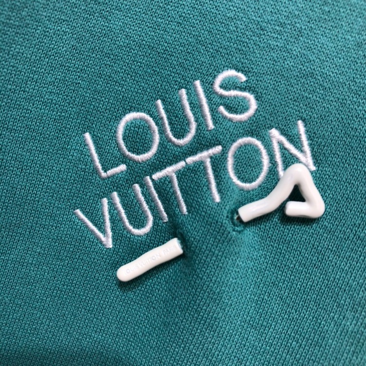 Hoodie Lv Embroidered Signature Ss2022