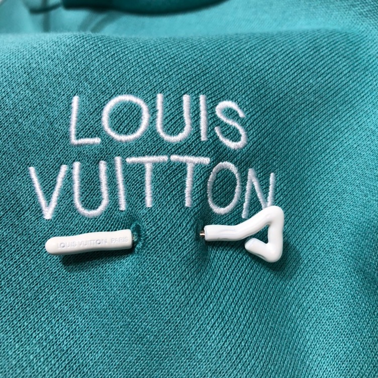 Hoodie Lv Embroidered Signature Ss2022