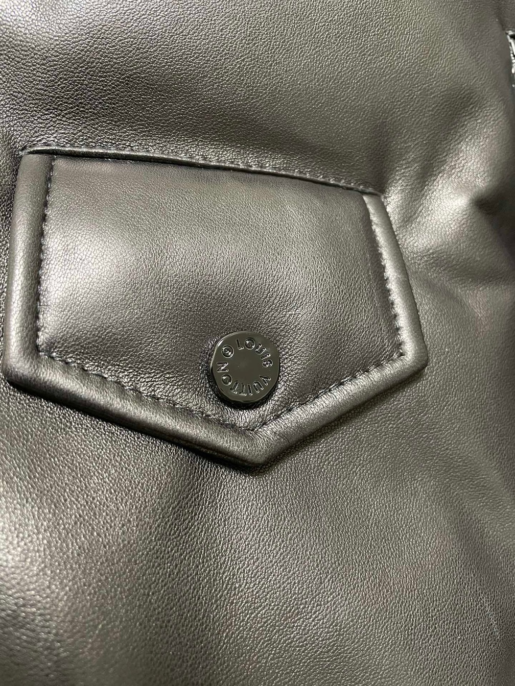 Jacket Leather Lv Biker Ss2022
