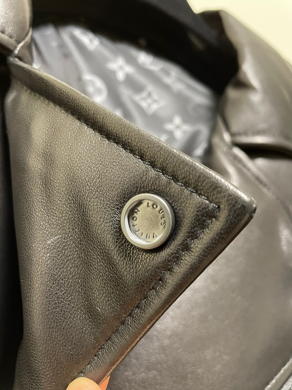 Jacket Leather Lv Biker Ss2022