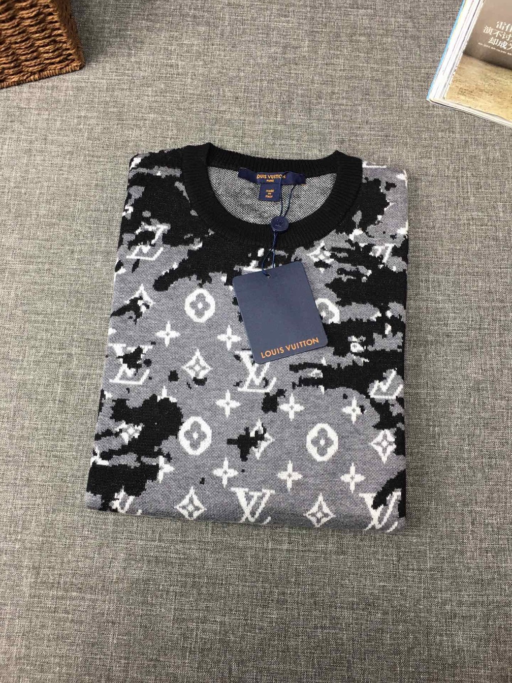 Shirt Len Lv Loang Den Xam Ss2022