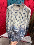 Sweaters Len Lv Hoa Tiet Chu Xanh