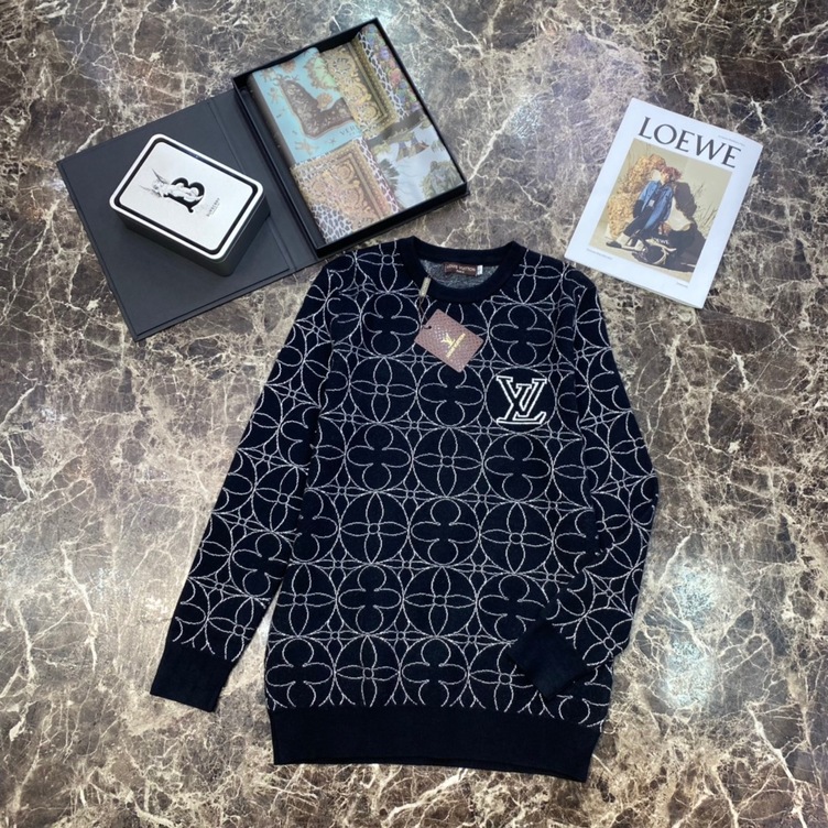 Sweaters Len Lv Hoa Tiet Hoa 4 Canh Den