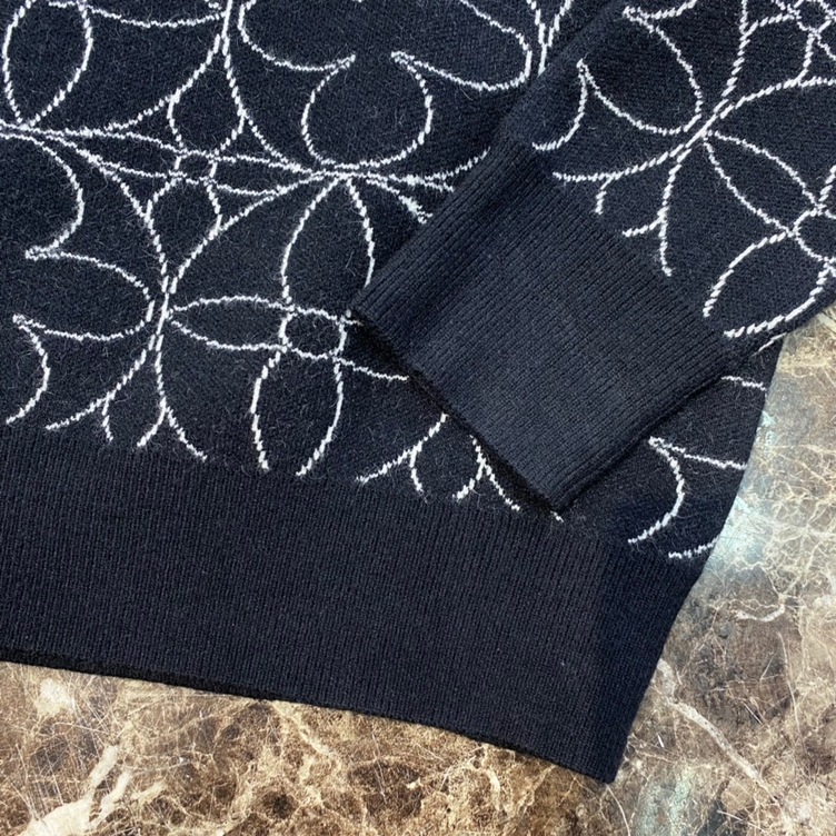 Sweaters Len Lv Hoa Tiet Hoa 4 Canh Den