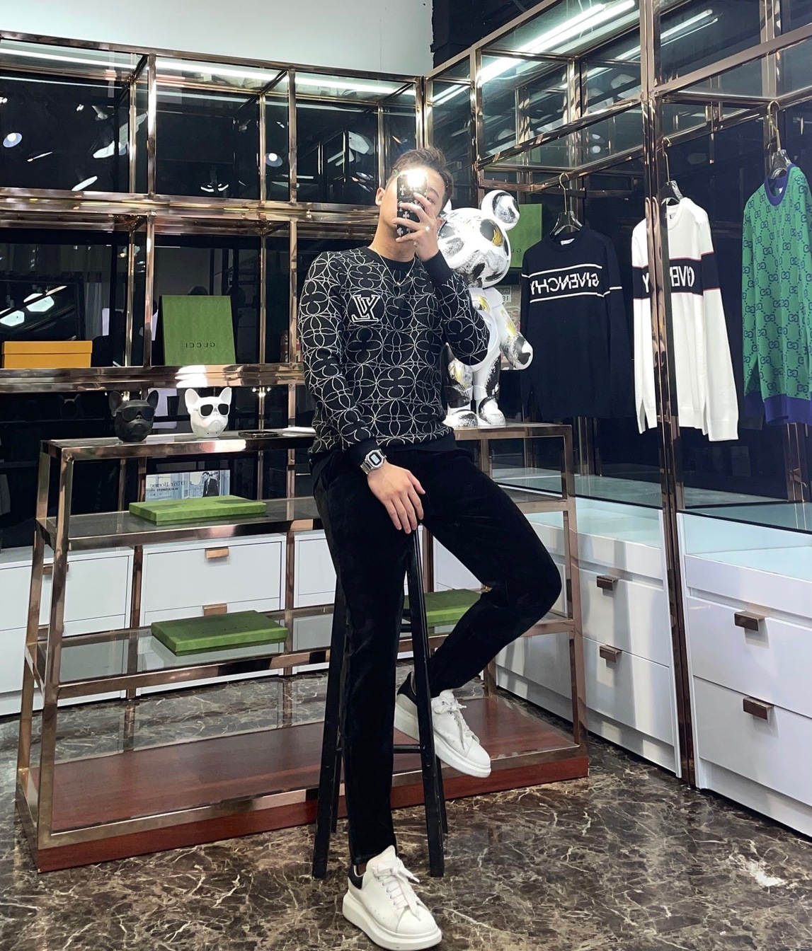 Sweaters Len Lv Hoa Tiet Hoa 4 Canh Den