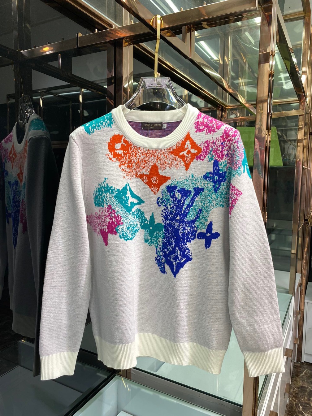 Sweaters Len Lv Hoa Tiet Loang Co