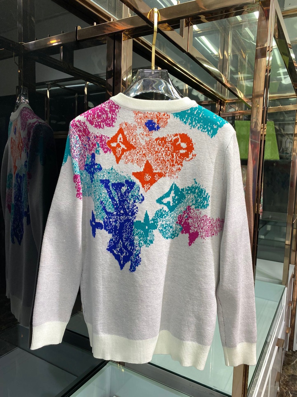 Sweaters Len Lv Hoa Tiet Loang Co