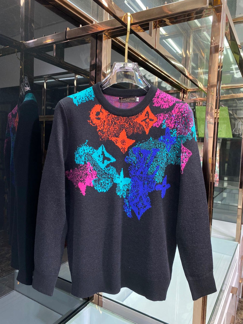 Sweaters Len Lv Hoa Tiet Loang Co