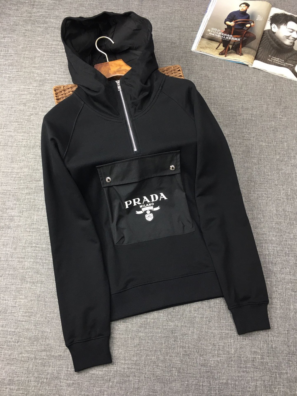Jacket Gio Prada Tui Logo Thao Roi