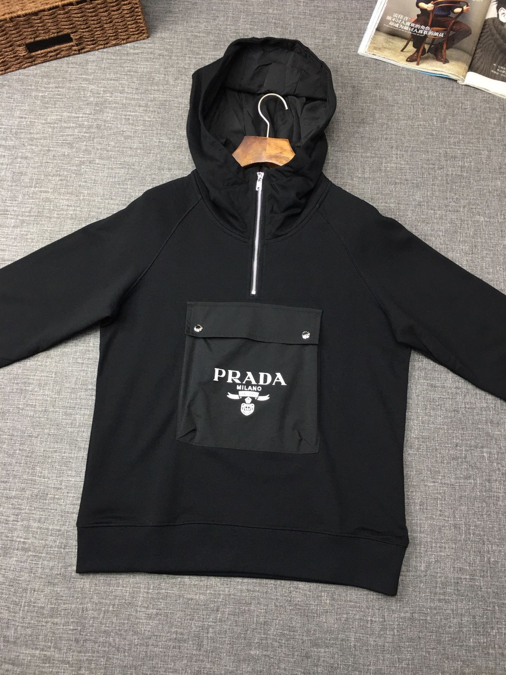 Jacket Gio Prada Tui Logo Thao Roi