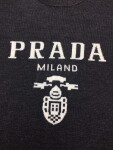 Sweaters Len Prada Logo Mat Truoc