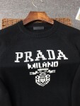 Sweaters Len Prada Logo Mat Truoc
