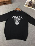 Sweaters Len Prada Logo Mat Truoc