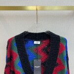 Cardigan Ysl Zic Zac Mau Sac