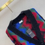 Cardigan Ysl Zic Zac Mau Sac