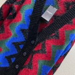 Cardigan Ysl Zic Zac Mau Sac
