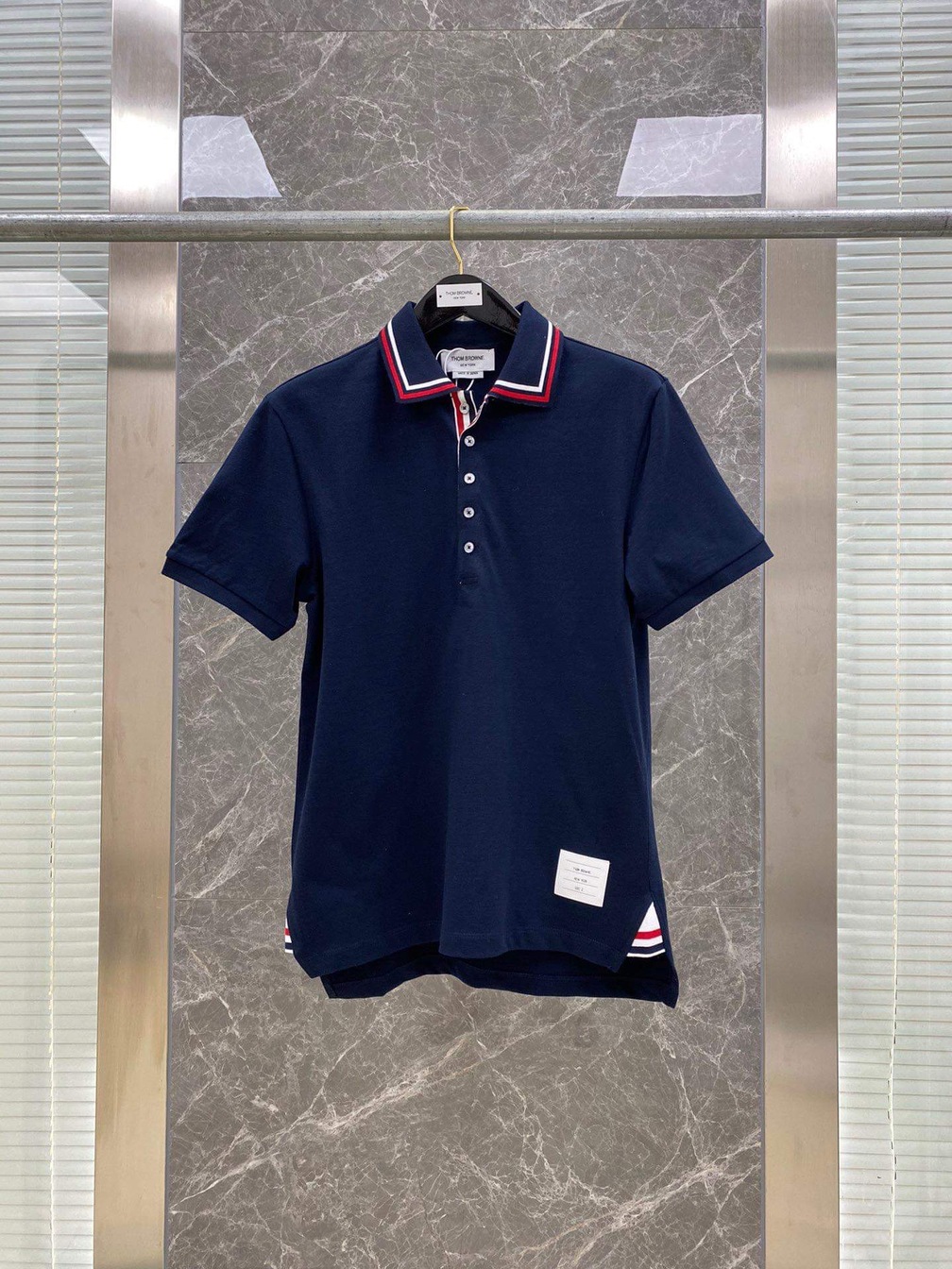Polo Thom Co Do Xanh