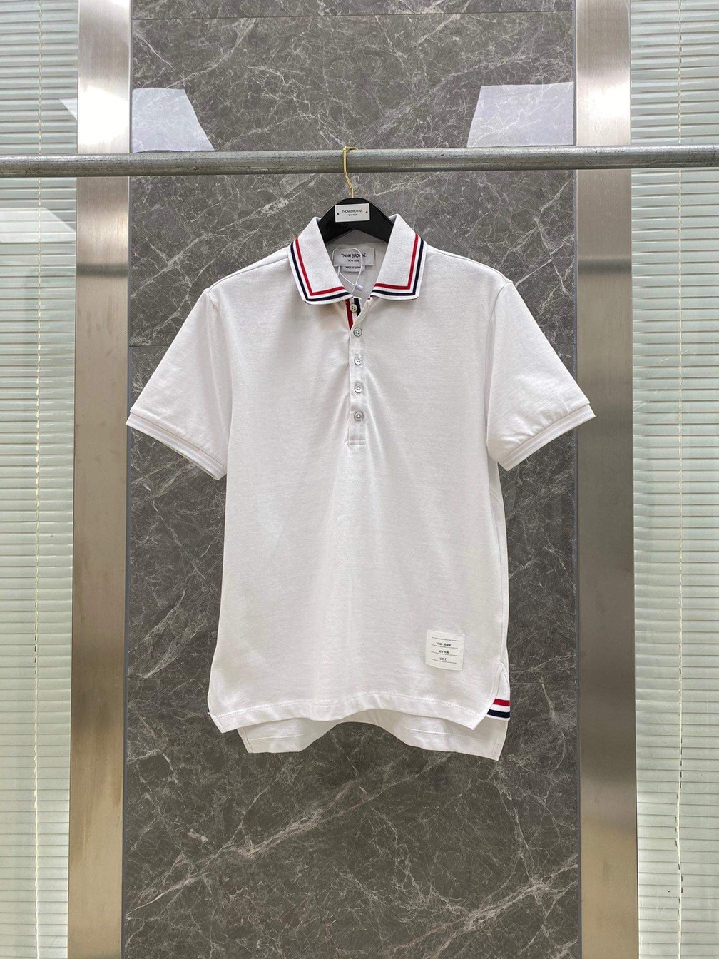 Polo Thom Co Do Xanh