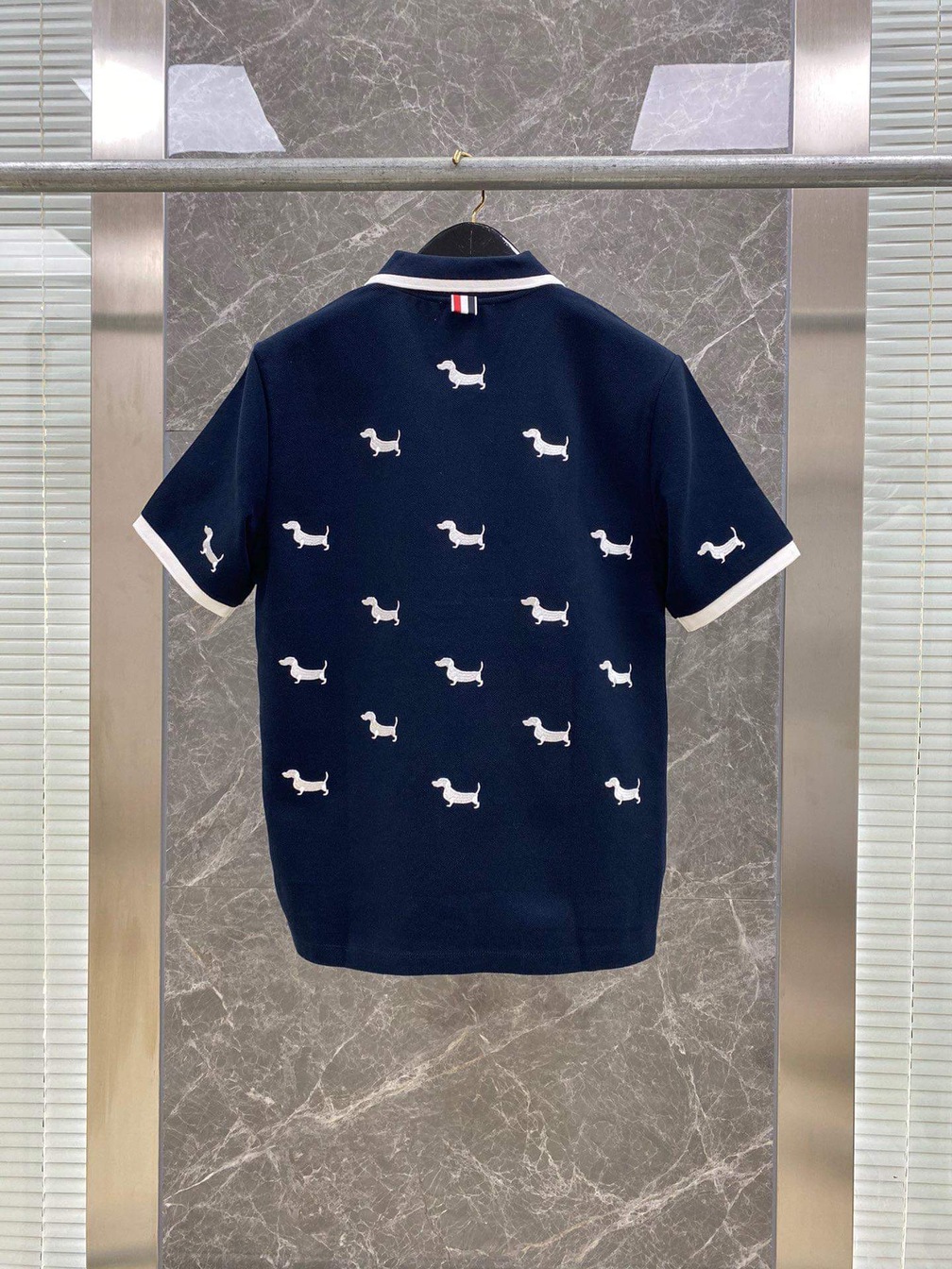 Polo Thom Ngan Tay Hoa Tiet Cun