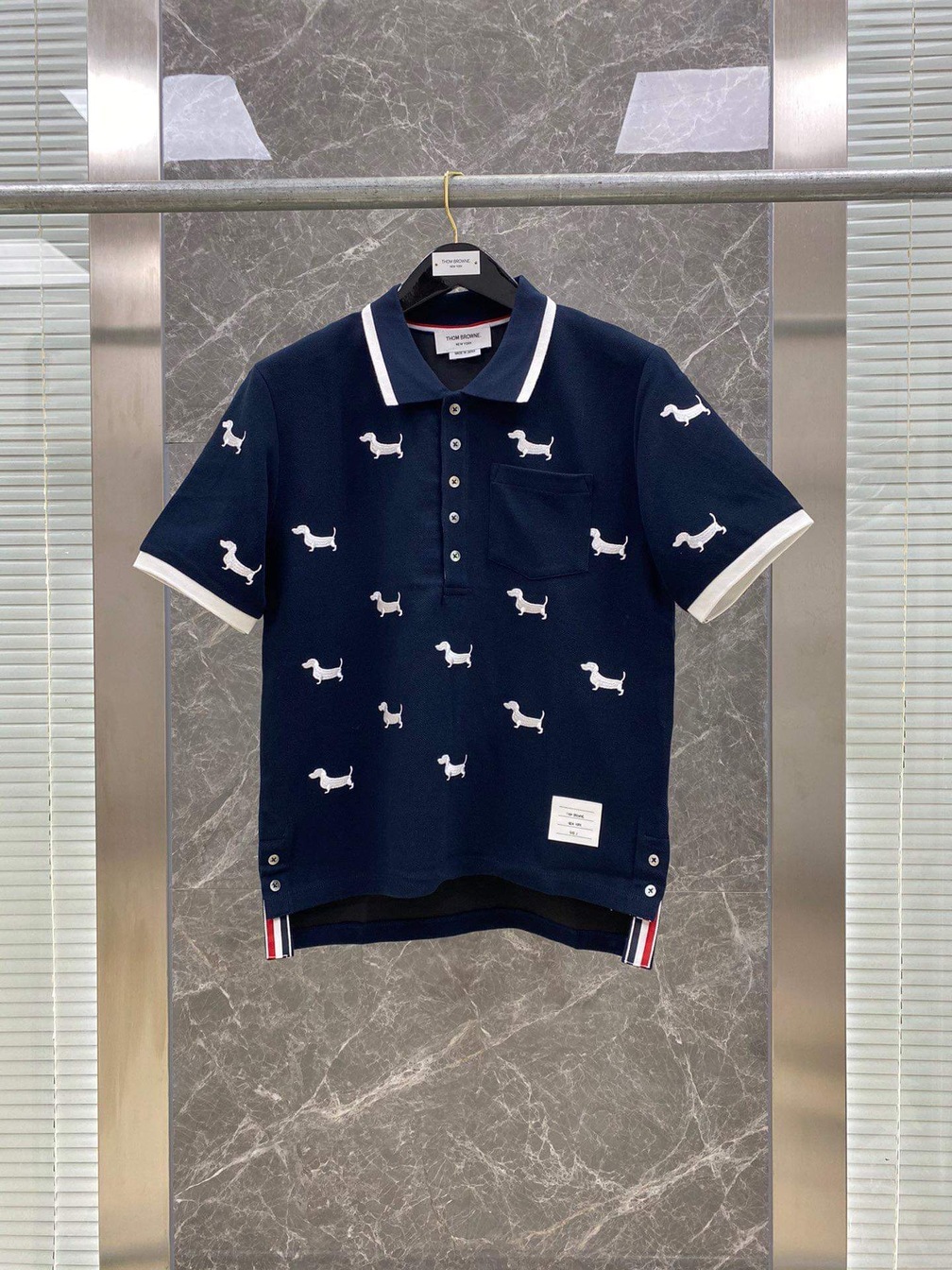 Polo Thom Ngan Tay Hoa Tiet Cun