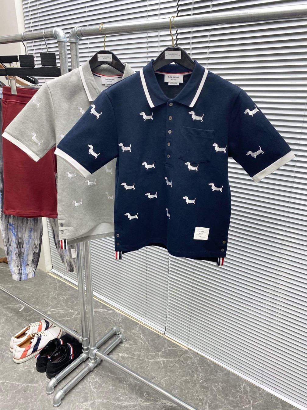 Polo Thom Ngan Tay Hoa Tiet Cun