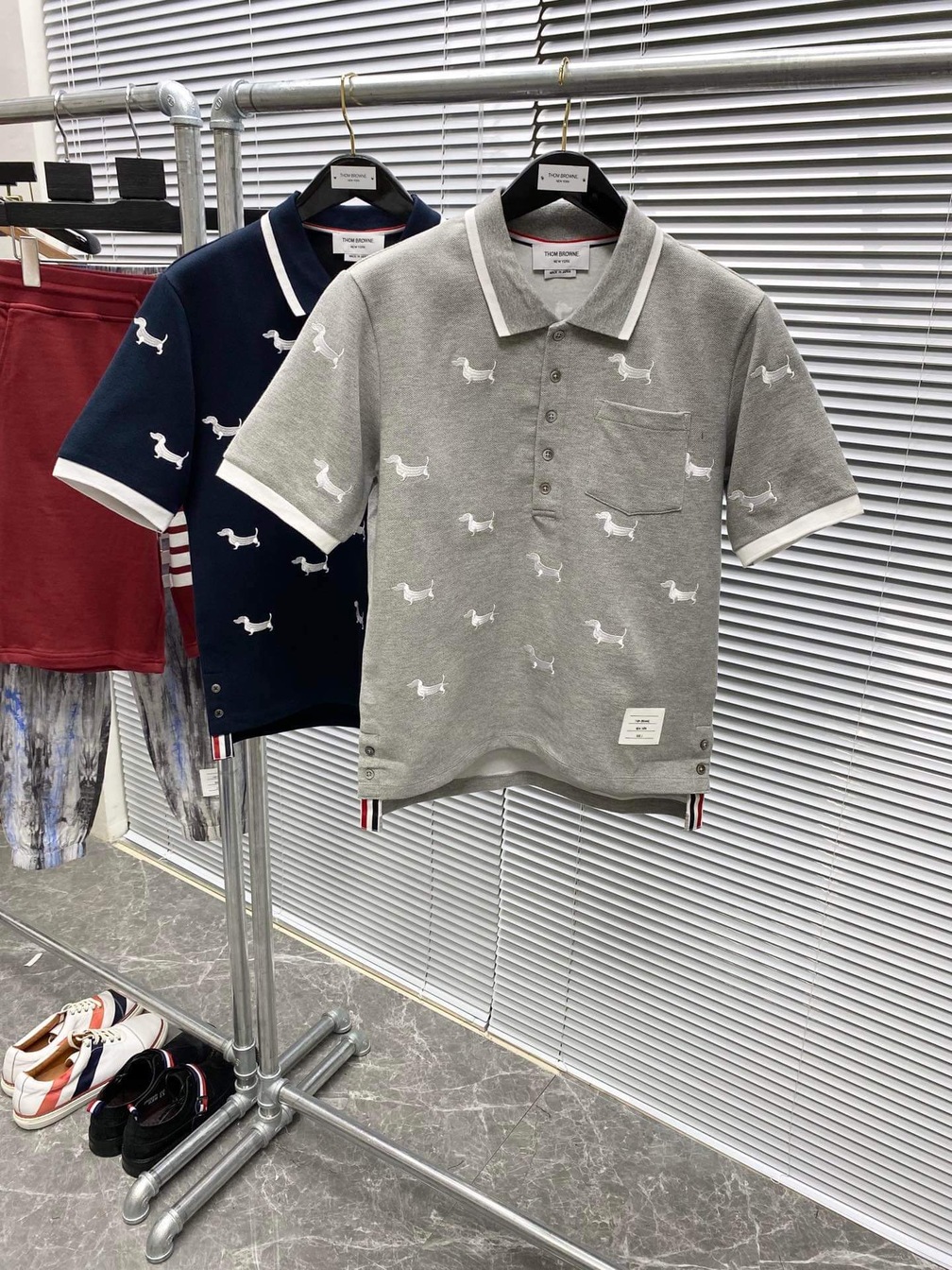 Polo Thom Ngan Tay Hoa Tiet Cun