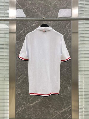 Polo Thom Soc Do Xanh Duoi Tay