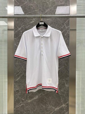 Polo Thom Soc Do Xanh Duoi Tay