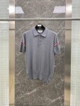 Polo Thom Soc Do Xanh Giua Tay