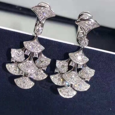 Bulgari Divas Dream Earrings With Pave Diamonds