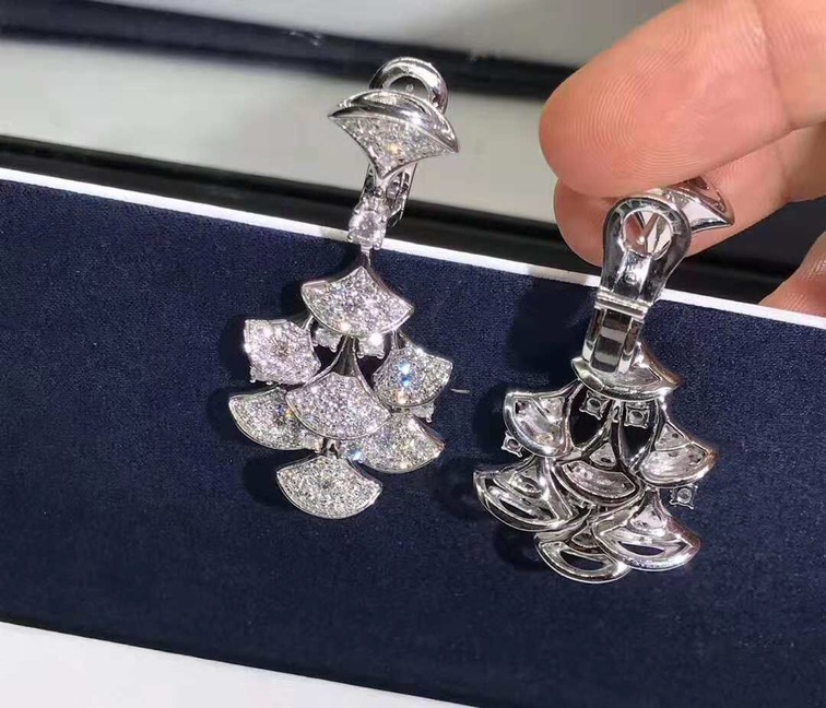 Bulgari Divas Dream Earrings With Pave Diamonds