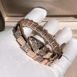 Bulgari Serpenti Demi Pave Diamond One Coil Bracelet