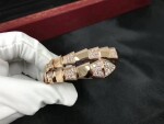 Bulgari Serpenti Demi Pave Diamond One Coil Bracelet