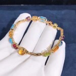 Bvlgari 18k Yellow Gold Multi Gems Allegra Bracelet